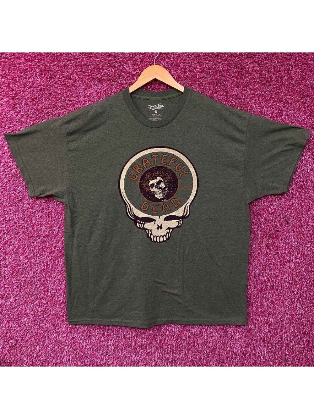 Junk Food Clothing Grateful Dead Space Your Face Rock Band T-Shirt 2XL